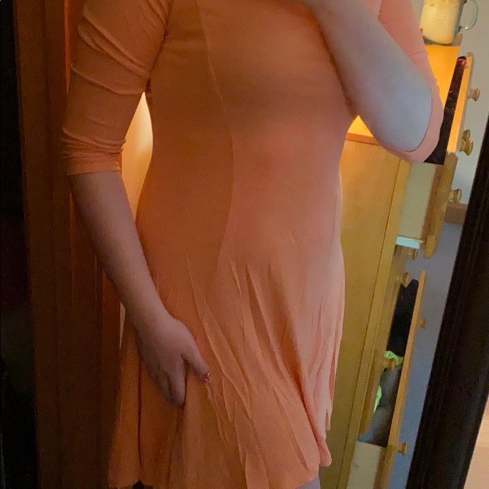 A burnt orange maxi dress